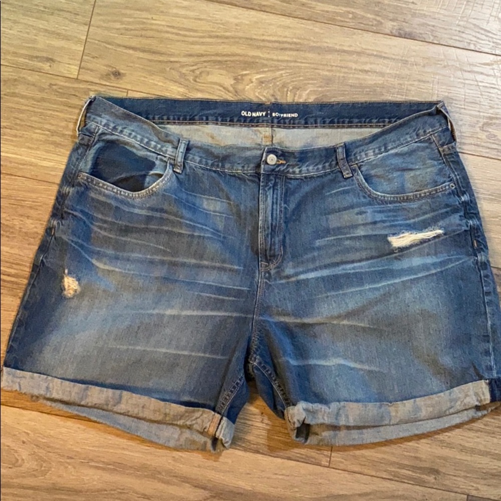 Old Navy Distressed Boyfriend Shorts